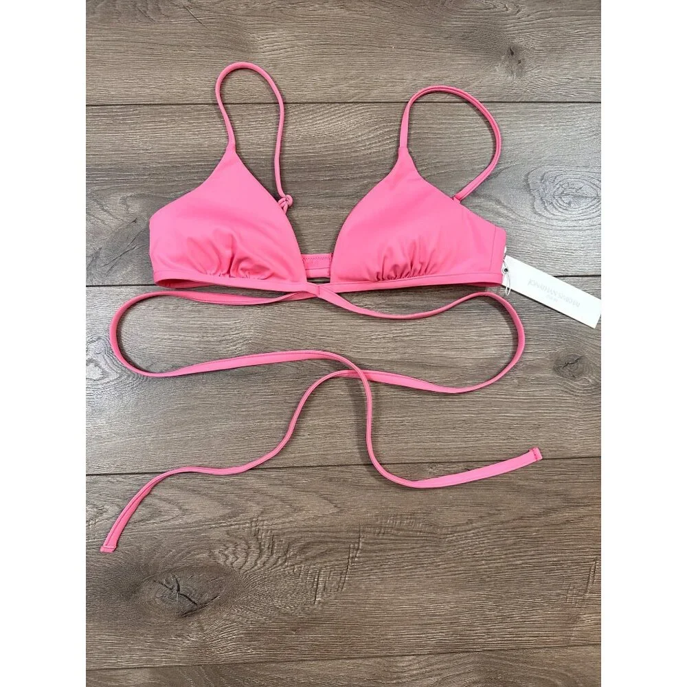 Jonathan Simkhai Harlen Strappy Bikini Top NWT M - Picture 2 of 12